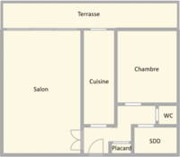 Josaphat/Voltaire : appt une chambre 73m² + terrasse PEB B