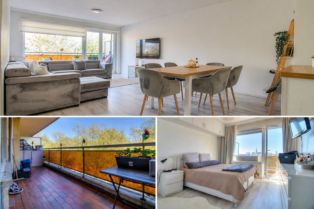 Josaphat/Voltaire: Appartement rénové 113m² PEB B 3 chambres